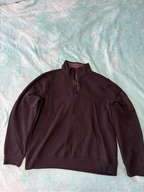 Dkny Men's Black Half-Zip Sweater
